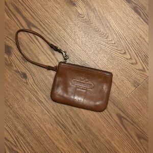 Leather wristlet